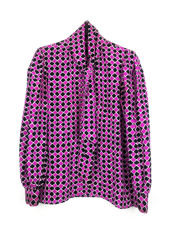 SAINT LAURENT blouse vintage en soie - Plaisir Palace Paris SAINT LAURENT blouse vintage en soie - Plaisir Palace Paris