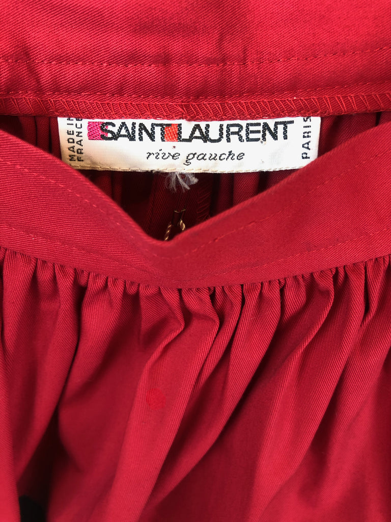 jupe vintage saint laurent ysl plaisir palace boutique