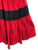 red skirt ysl saint laurent paris haute couture luxury vintage plaisir palace Marsh