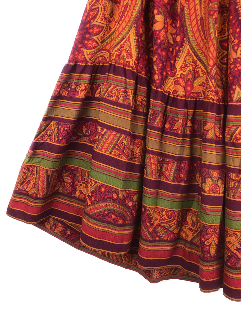 vintage wool saint laurent ysl skirt plaisir palace paris