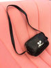 vintage courreges black leather purse at plaisirpalace. Fr