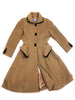 mugler vintage brown alpaca wool coat from plaisir palace vintage shop paris
